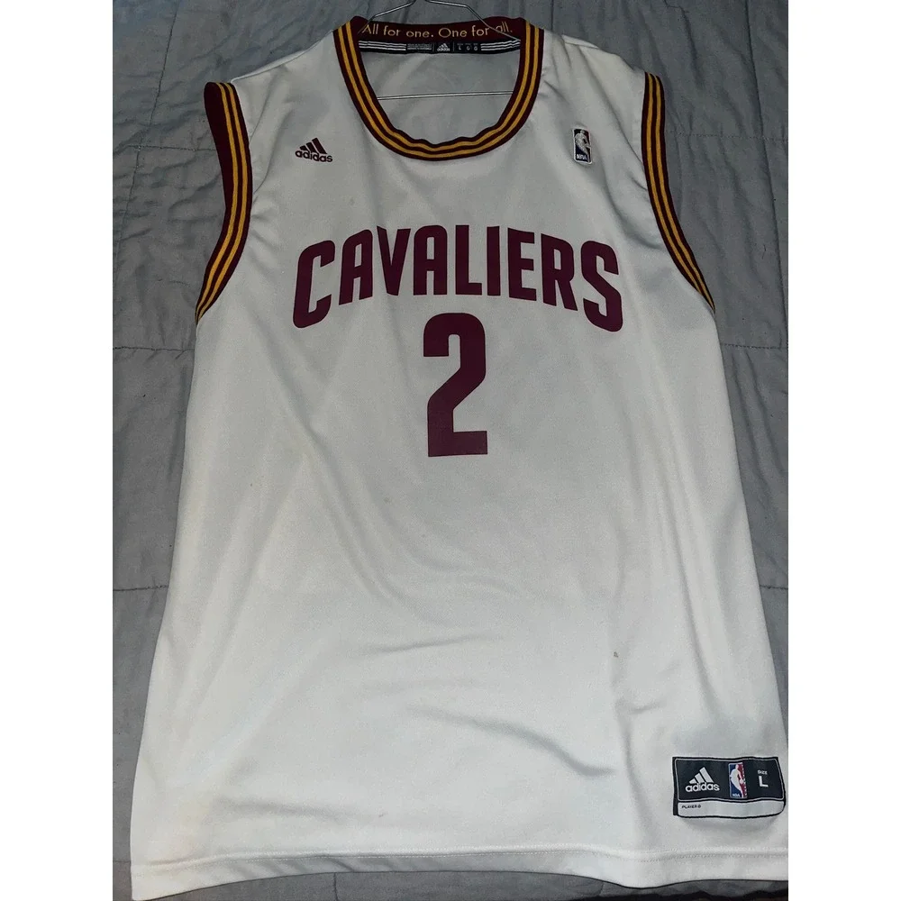 Adidas NBA Cleveland Cavaliers Kyrie Irving 2 Jersey White Mens Large L